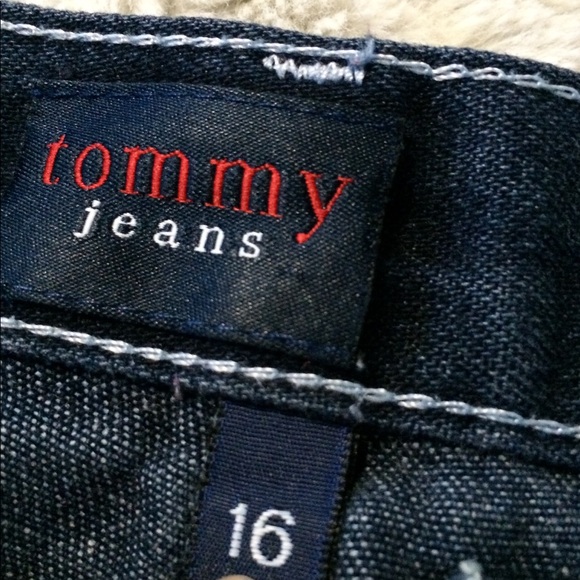 Tommy Hilfigure Dark Blue Wideleg Jeans - Picture 1 of 8